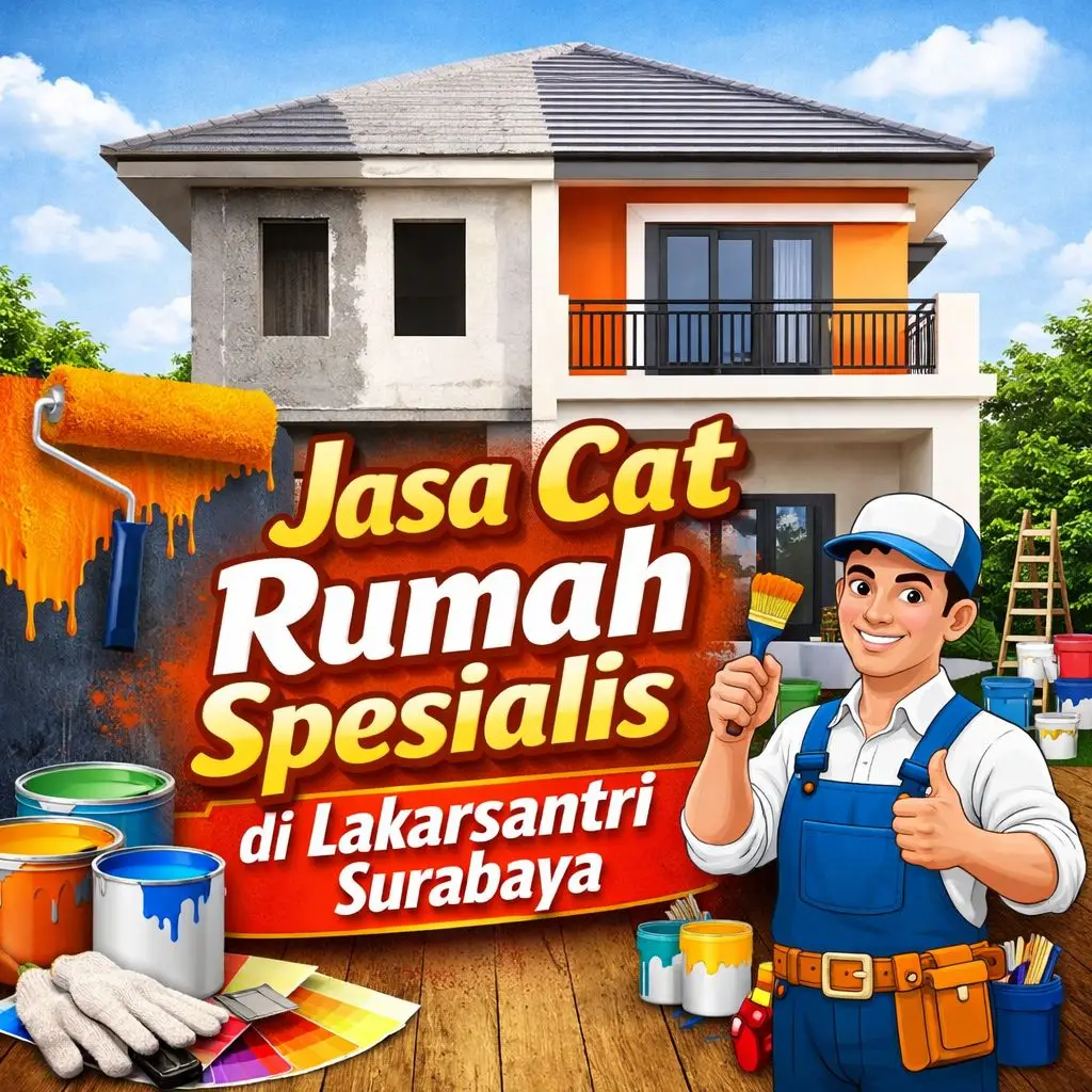 Jasa Cat Rumah Spesialis di Lakarsantri Surabaya 1 Jasa Cat Rumah Spesialis di Lakarsantri Surabaya