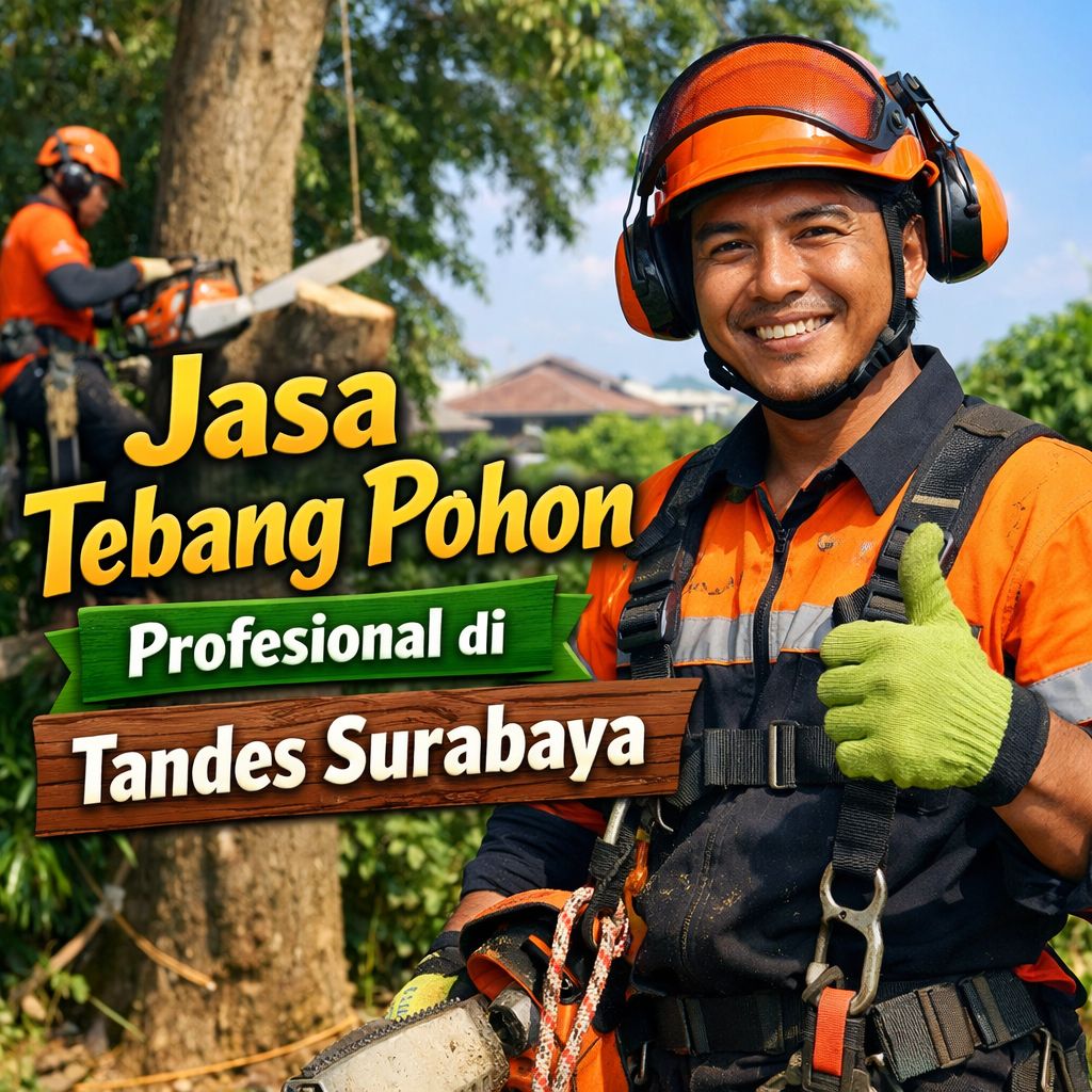 Jasa Tebang Pohon Profesional di Tandes Surabaya 1 Jasa Tebang Pohon Profesional di Tandes Surabaya