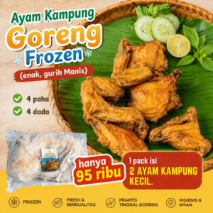 Jual Ayam Goreng Kampung Ungkep Frozen 2 Ekor Praktis Tinggal Goreng di Surabaya