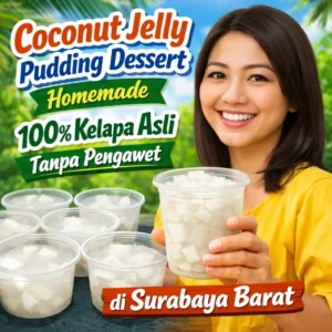 Jual Coconut Jelly Pudding Dessert Homemade 100% Kelapa Asli Tanpa Pengawet di Surabaya Barat