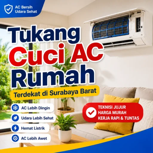 tukang cuci ac rumah terdekat di surabaya barat